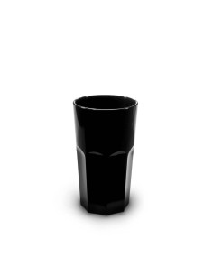 Verre rétro noir 33cl