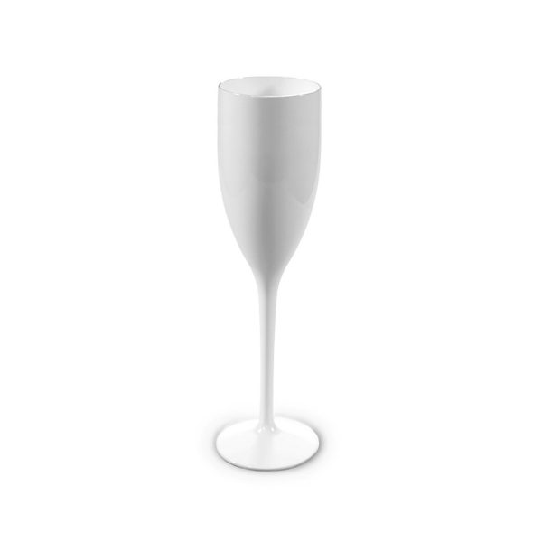 Flûte à champagne blanche incassable | RBDRINKS®