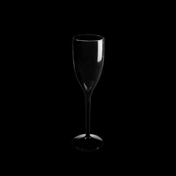 Flûte à champagne noire incassable et personnalisable RBDRINKS®