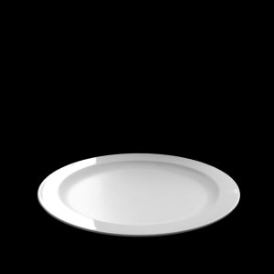 Grande assiette blanche incassable et personnalisable. Demandez votre devis ici.